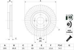 Bosch Disc frana BOSCH 0 986 479 E42 (0 986 479 E42) - fixbox