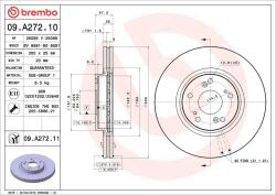 BREMBO Disc frana BREMBO 09. A272.11 (09.A272.11)