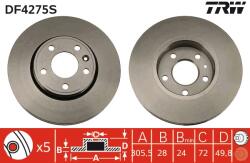 TRW Disc frana TRW DF4275S (DF4275S)
