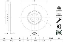 Bosch Disc frana BOSCH 0 986 479 H41 (0 986 479 H41) - fixbox
