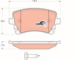TRW Set placute frana TRW GDB1516 (GDB1516)