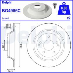 DELPHI Disc frana DELPHI BG4956C (BG4956C) - fixbox