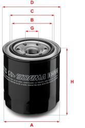 SOFIMA Filtru ulei SOFIMA S 3476 R (S 3476 R) - fixbox