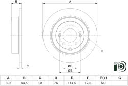 Bosch Disc frana BOSCH 0 986 479 E45 (0 986 479 E45) - fixbox