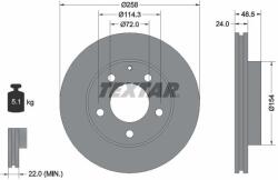 TEXTAR Disc frana TEXTAR 92062000 (92062000) - fixbox