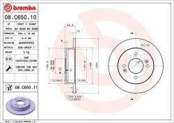 BREMBO Disc frana BREMBO 08. C650.11 (08.C650.11)