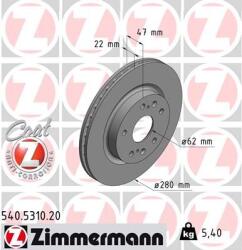 ZIMMERMANN Disc frana ZIMMERMANN 540.5310. 20 (540.5310.20)