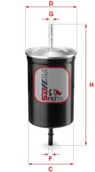 SOFIMA Filtru combustibil SOFIMA S 1747 B (S 1747 B) - fixbox