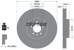 TEXTAR Disc frana TEXTAR 92316405 (92316405)