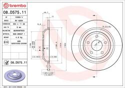 BREMBO Disc frana BREMBO 08. D575.11 (08.D575.11) - fixbox