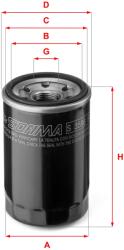 SOFIMA Filtru ulei SOFIMA S 3596 R (S 3596 R) - fixbox