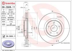 BREMBO Disc frana BREMBO 09. C928.11 (09.C928.11)