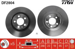 TRW Disc frana TRW DF2804 (DF2804) - fixbox