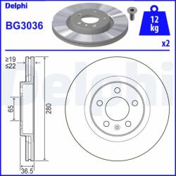 DELPHI Disc frana DELPHI BG3036 (BG3036) - fixbox