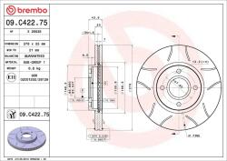 BREMBO Disc frana BREMBO 09. C422.75 (09.C422.75)