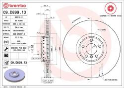BREMBO Disc frana BREMBO 09. D899.13 (09.D899.13)