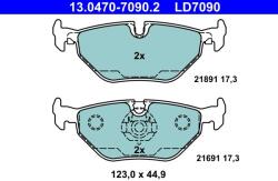ATE Set placute frana ATE 13.0470-7090.2 (13.0470-7090.2)