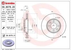 BREMBO Disc frana BREMBO 09.9078. 21 (09.9078.21) - fixbox
