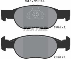 TEXTAR Set placute frana TEXTAR 2318101 (2318101)