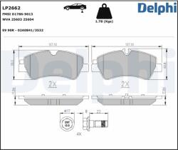 DELPHI Set placute frana DELPHI LP2662 (LP2662)