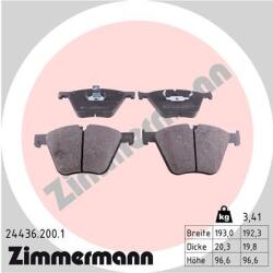 ZIMMERMANN Set placute frana ZIMMERMANN 24436.200. 1 (24436.200.1)