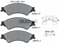 TEXTAR Set placute frana TEXTAR 2563201 (2563201) - fixbox