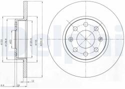 DELPHI Disc frana DELPHI BG4155 (BG4155) - fixbox