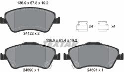 TEXTAR Set placute frana TEXTAR 2412201 (2412201) - fixbox