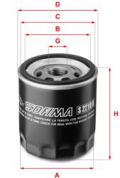 SOFIMA Filtru ulei SOFIMA S 2210 R (S 2210 R) - fixbox