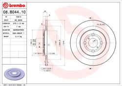 BREMBO Disc frana BREMBO 08. B044.10 - fixbox