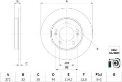 Bosch Disc frana BOSCH 0 986 479 G30 (0 986 479 G30) - fixbox