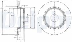 DELPHI Disc frana DELPHI BG2510 (BG2510) - fixbox
