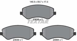 TEXTAR Set placute frana TEXTAR 2363801 (2363801)