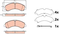 TRW Set placute frana TRW GDB3645 (GDB3645)