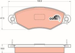 TRW Set placute frana TRW GDB1361 (GDB1361)