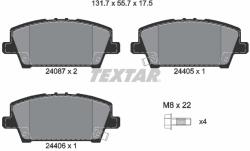 TEXTAR Set placute frana TEXTAR 2408701 (2408701) - fixbox