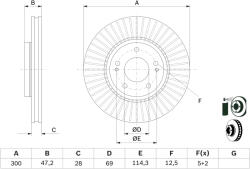 Bosch Disc frana BOSCH 0 986 479 595 (0 986 479 595) - fixbox