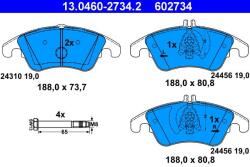 ATE Set placute frana ATE 13.0460-2734.2 (13.0460-2734.2) - fixbox