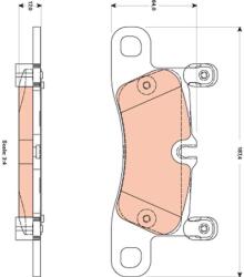 TRW Set placute frana TRW GDB1876 (GDB1876)