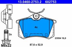 ATE Set placute frana ATE 13.0460-2753.2 (13.0460-2753.2) - fixbox