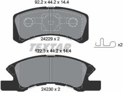 TEXTAR Set placute frana TEXTAR 2422901 (2422901) - fixbox