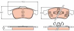 TRW Set placute frana, frana disc TRW GDB2111 - fixbox