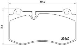 BREMBO Set placute frana BREMBO P 50 074X (P 50 074X)