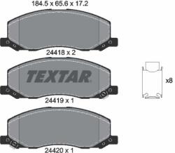 TEXTAR Set placute frana TEXTAR 2441801 (2441801)