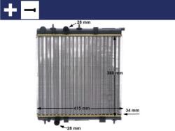 MAHLE Radiator, racire motor MAHLE CR 2036 000S (CR 2036 000S)