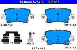 ATE Set placute frana ATE 13.0460-5757.2 (13.0460-5757.2) - fixbox
