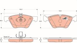 TRW Set placute frana TRW GDB1215 (GDB1215)