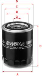 SOFIMA Filtru ulei SOFIMA S 3801 R (S 3801 R) - fixbox