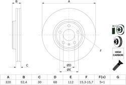 Bosch Disc frana BOSCH 0 986 479 468 (0 986 479 468) - fixbox