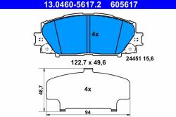 ATE Set placute frana ATE 13.0460-5617.2 (13.0460-5617.2)